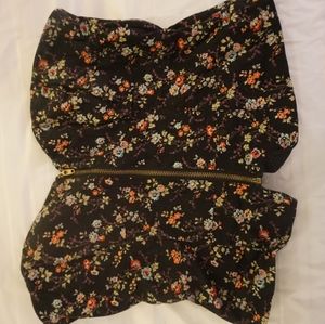 American Rag strapless floral bustier